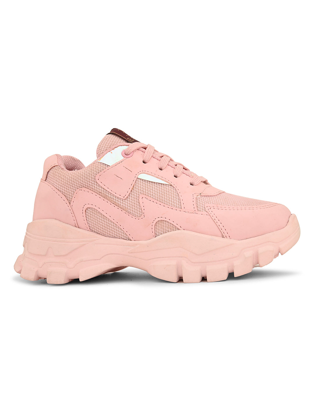 Lace-Ups Round Toe Women Sneakers-21
