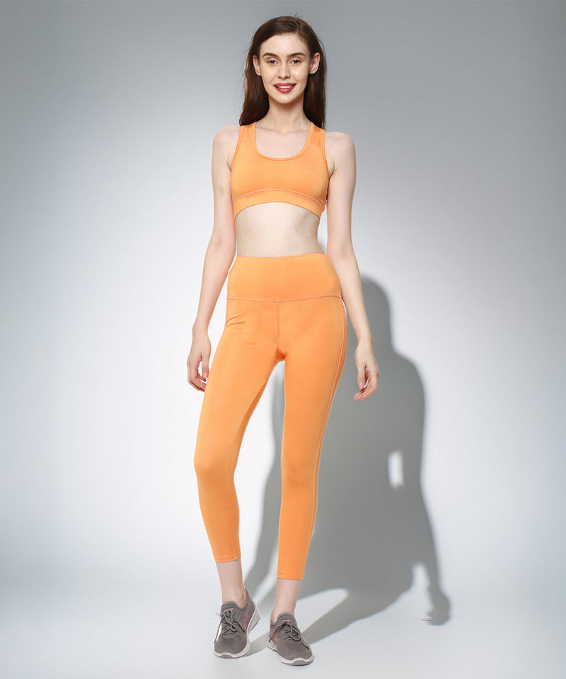 Naturefab Women's Bamboo Sports Bra Papaya-5