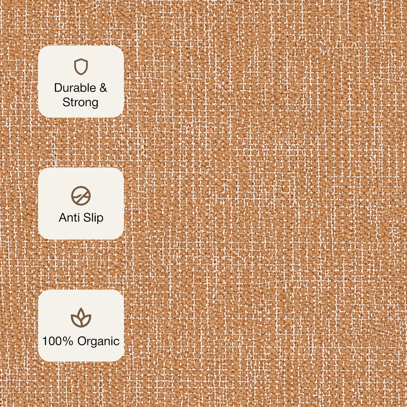 Tessitura Chromatic - Herringbone Cotton Rug (Tan & White)-4