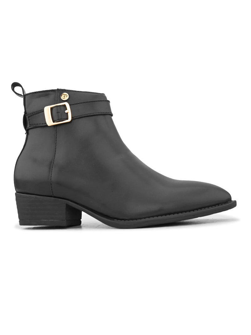 EL PASO Women Faux Leather Casual Chelsea Boots-2