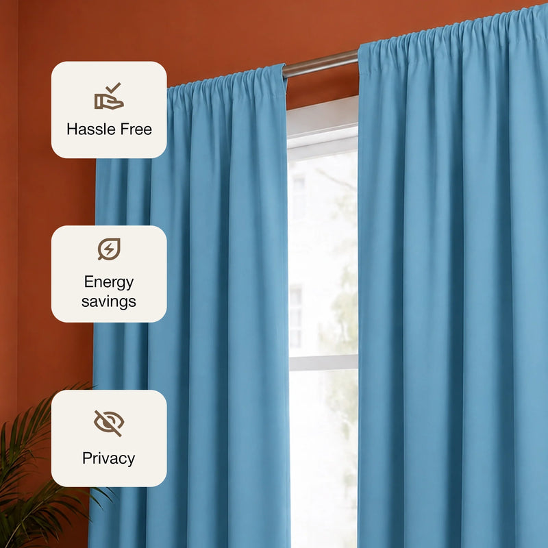Fort Essential - Black Backing Blackout Curtain-3