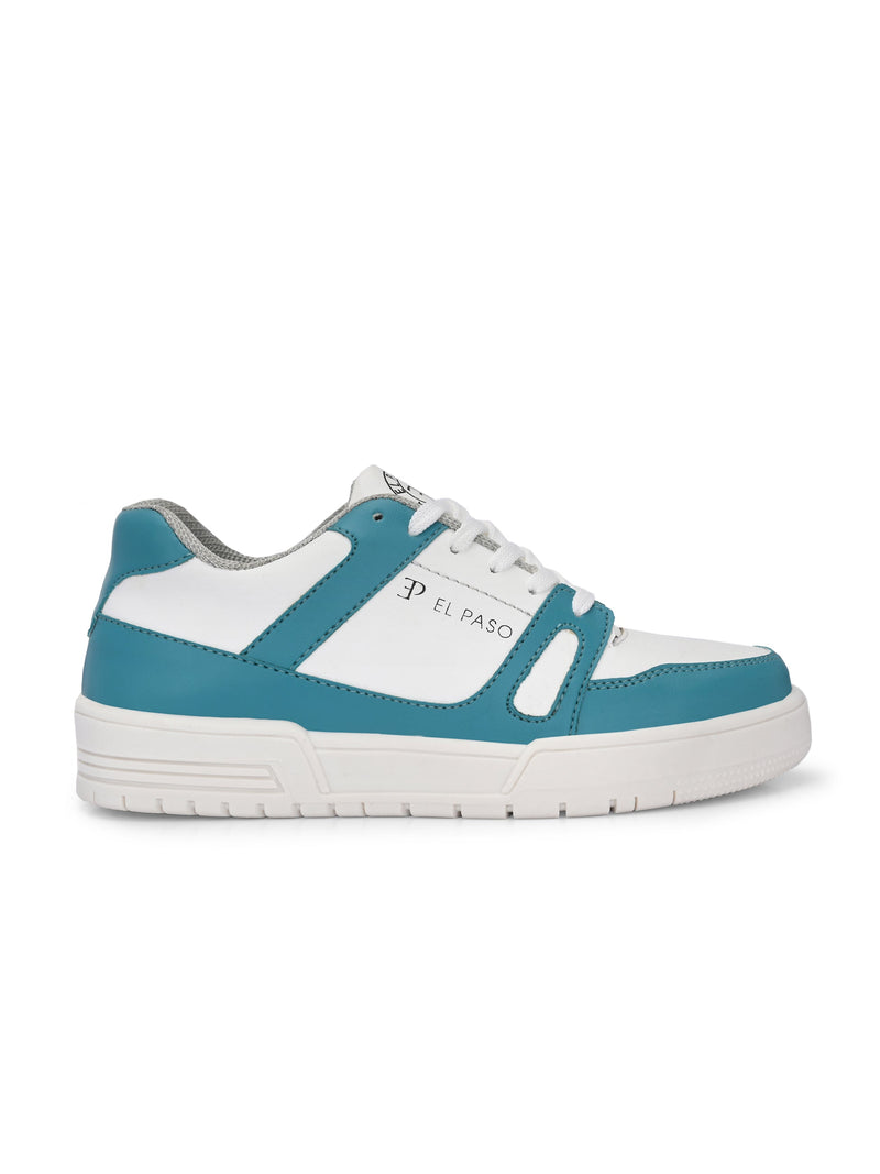 EL PASO Faux Leather Casual Shoes Lace Up Sneakers For Women-3