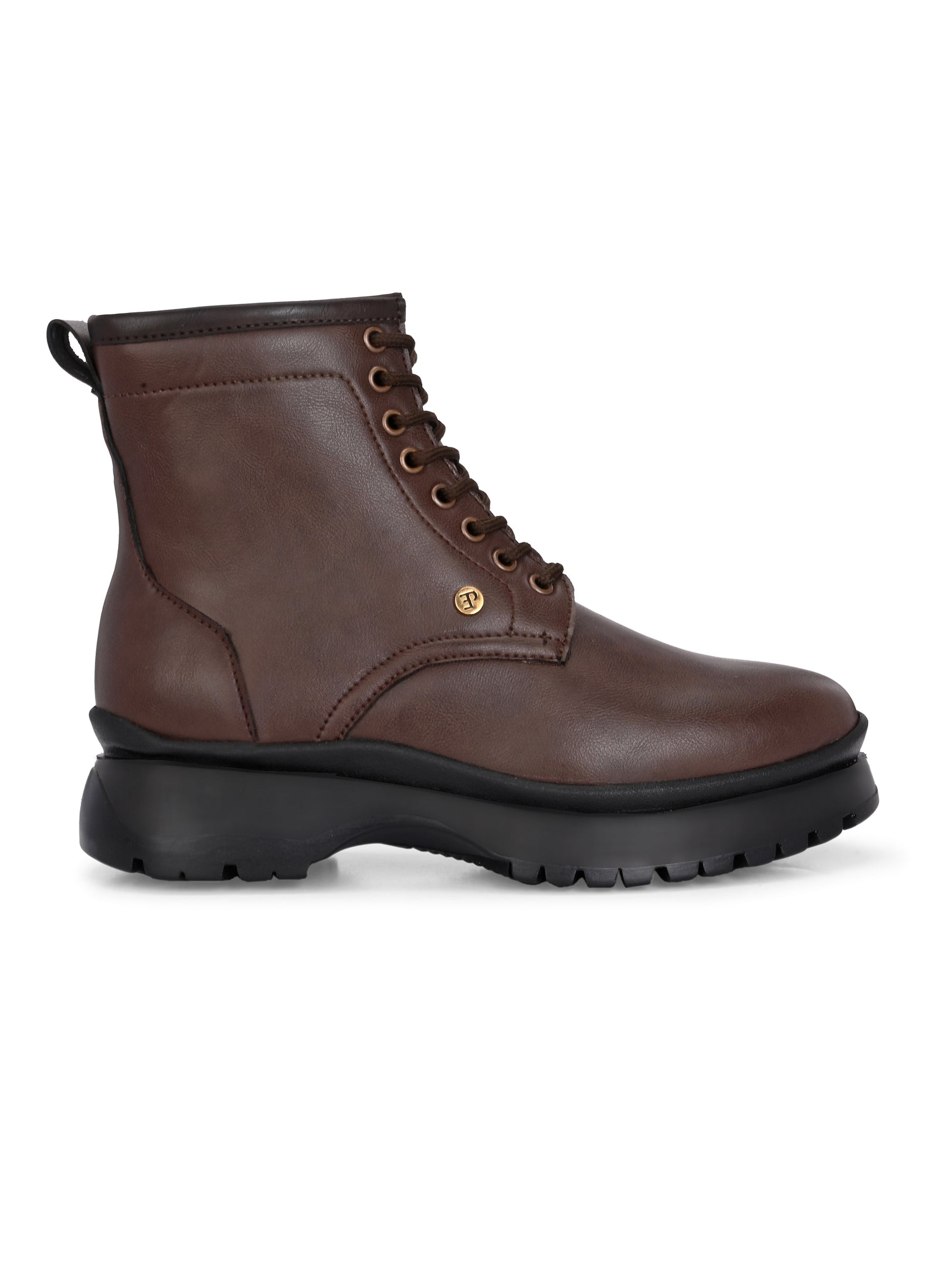 EL PASO Men Faux Leather Casual Lace Up Boots-10