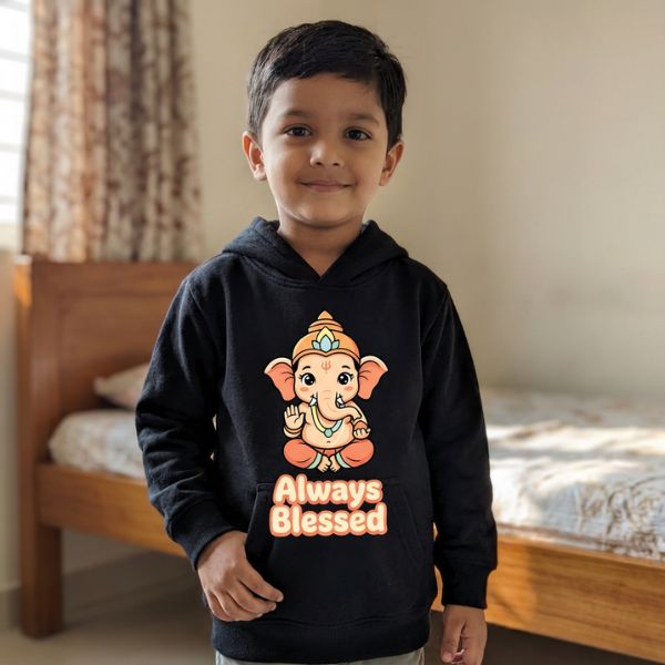 Blessed & Playful Kids Hoodie Combo-4