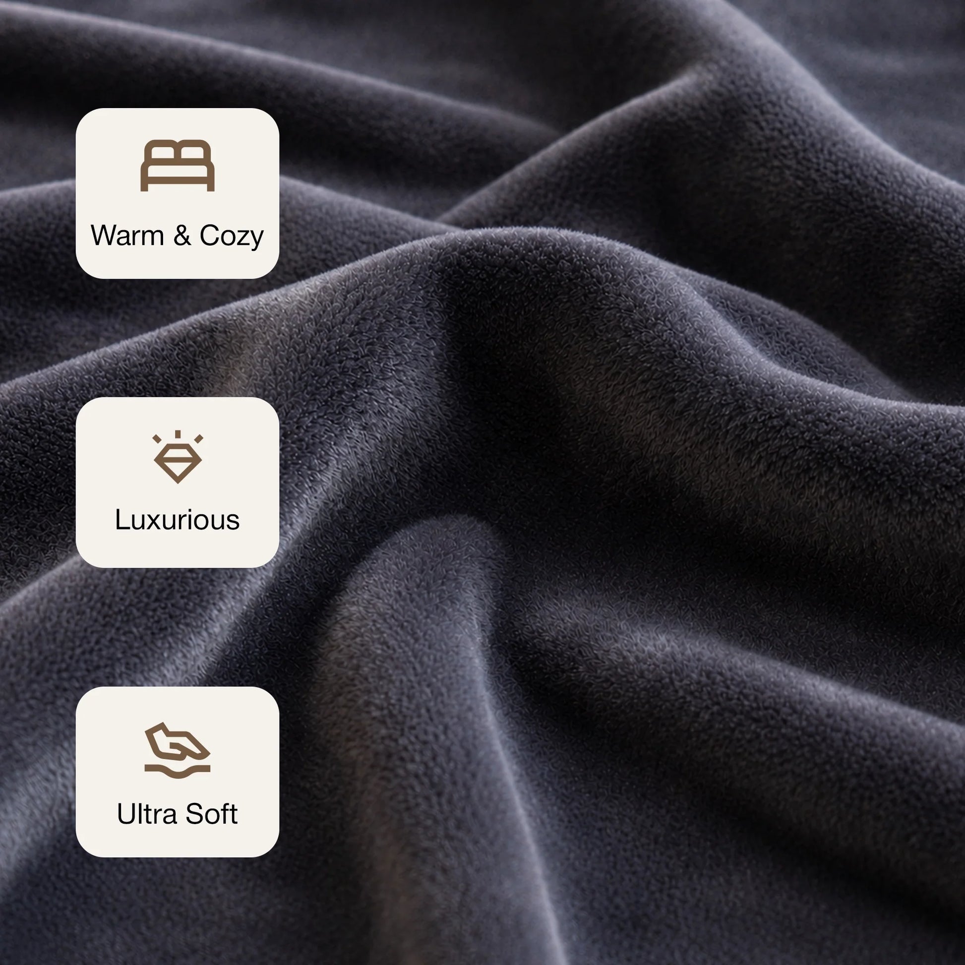 Fort Mellow - Plush Blanket (Storm Grey)-3