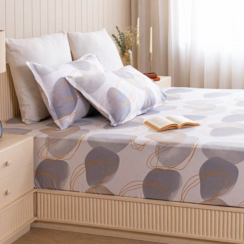 Imprimer Spheres of Serenity - Printed Fitted Bedsheet-2