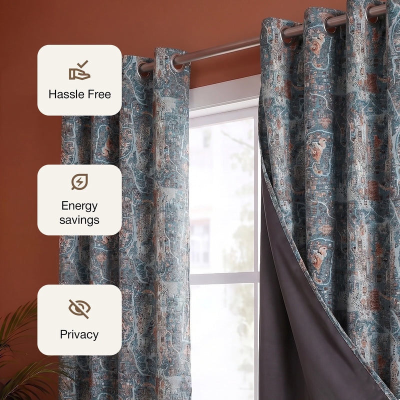 Imprimer River Village - DP curtain-3