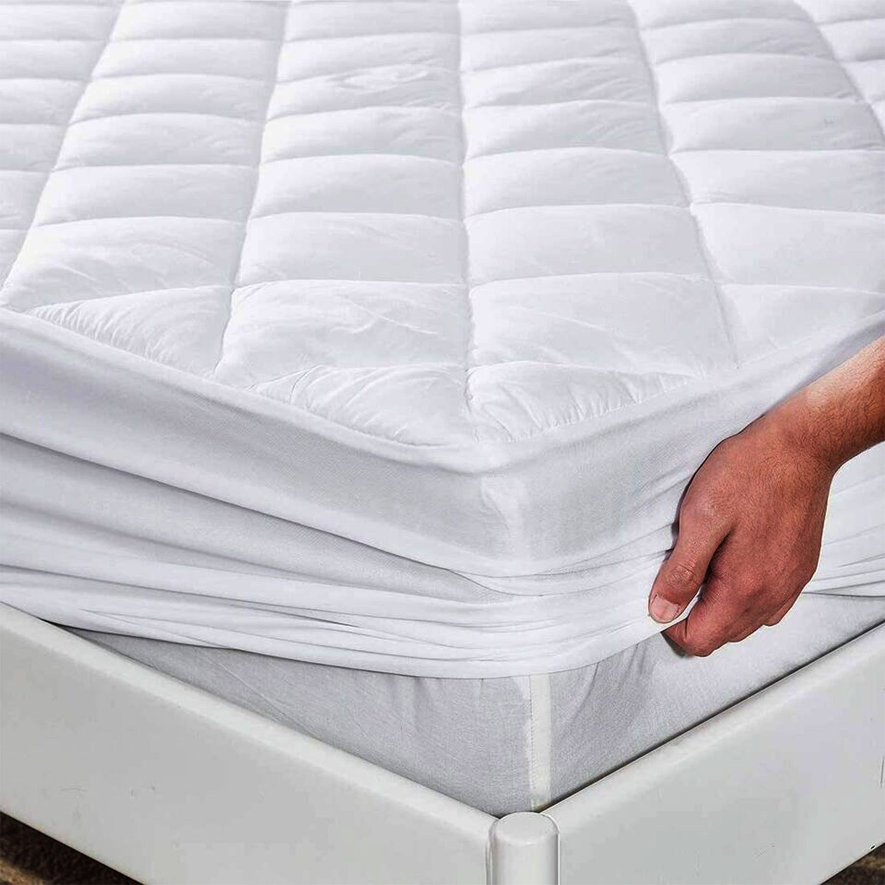 Ombre - Pure Shield Quilted Mattress Protector (White)-1
