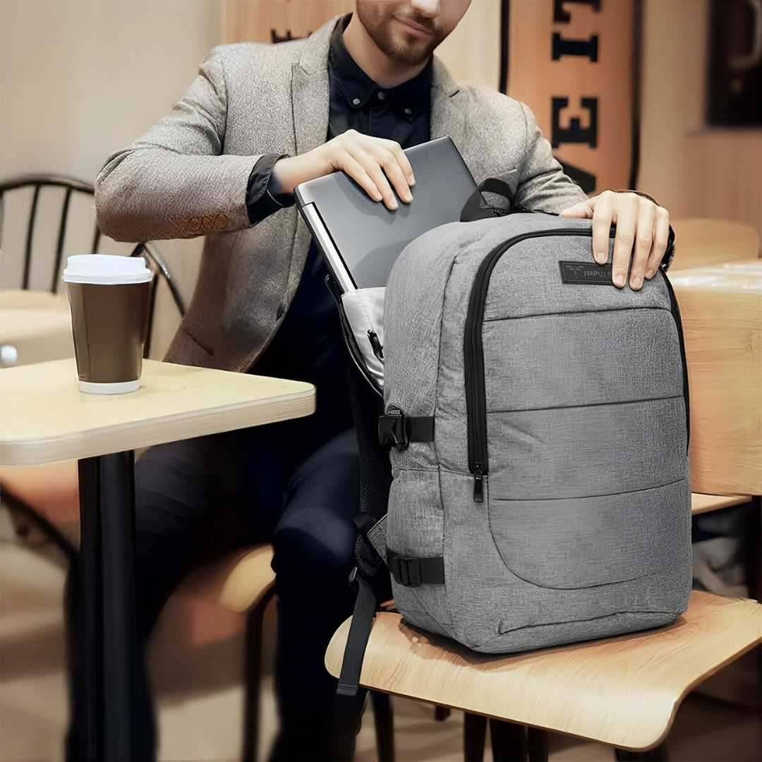 Hustle grey backpack-3