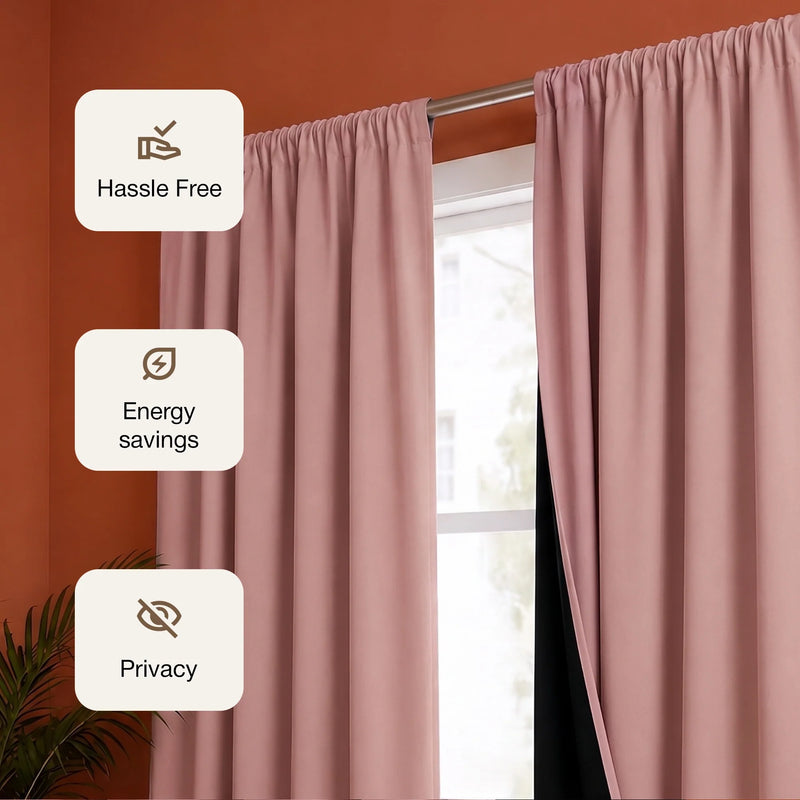 Fort Essential - Black Backing Blackout Curtain-3