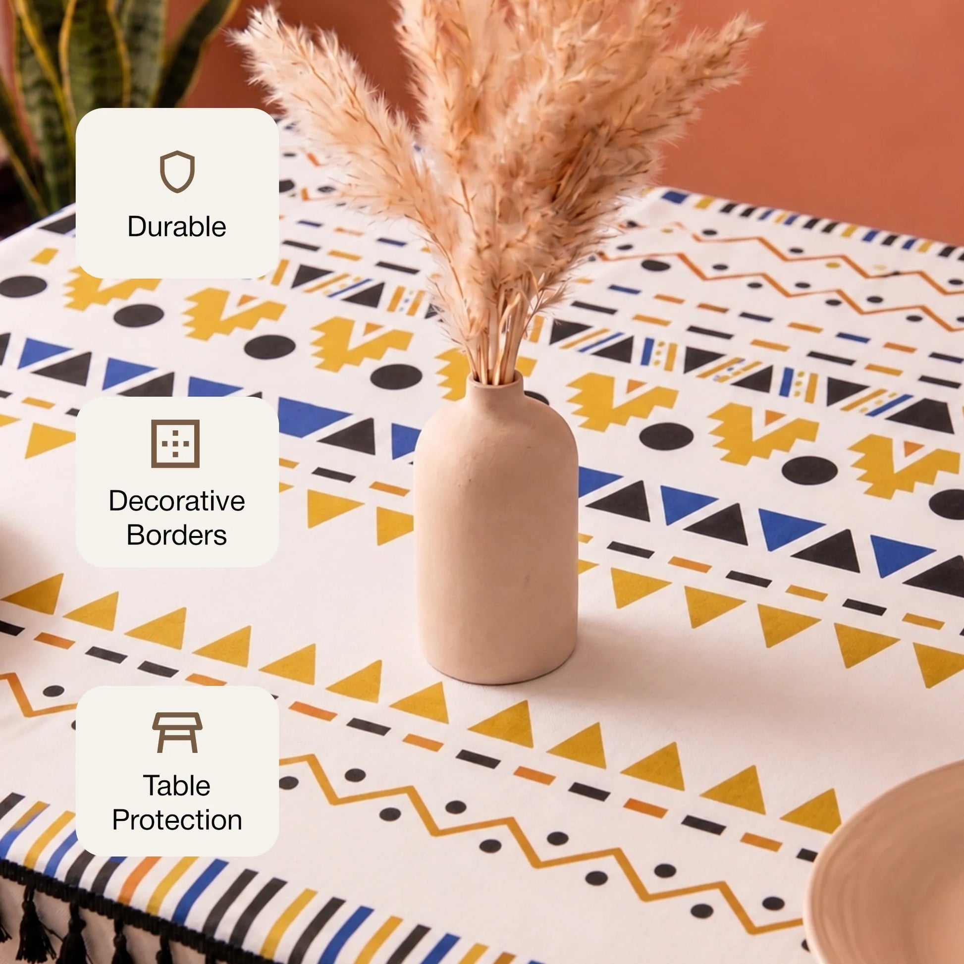 Imprimer Handpicked Santo - Table Cover (Yellow)-3