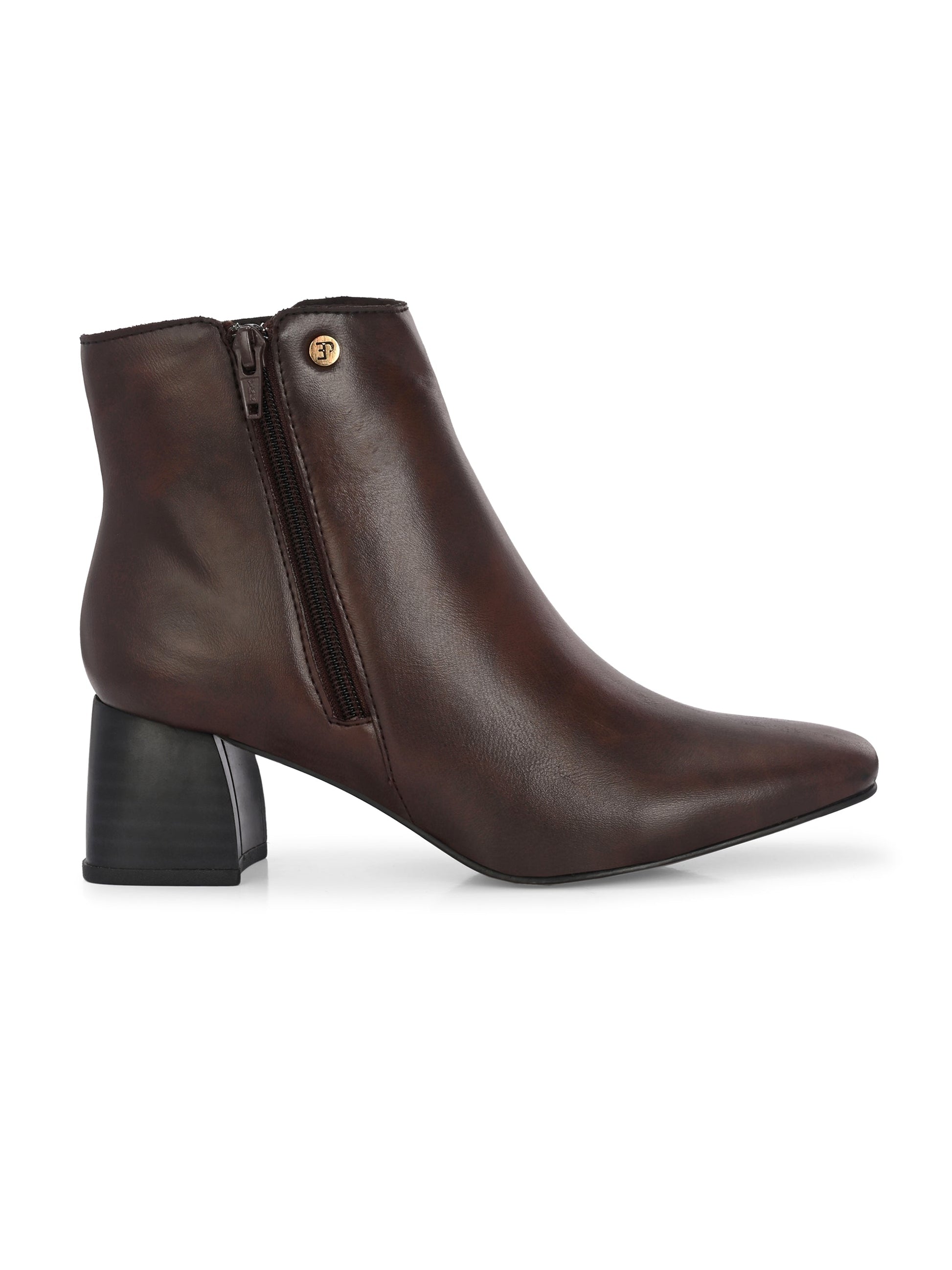 EL PASO Women Suede Faux Leather Casual Chelsea Boots-10
