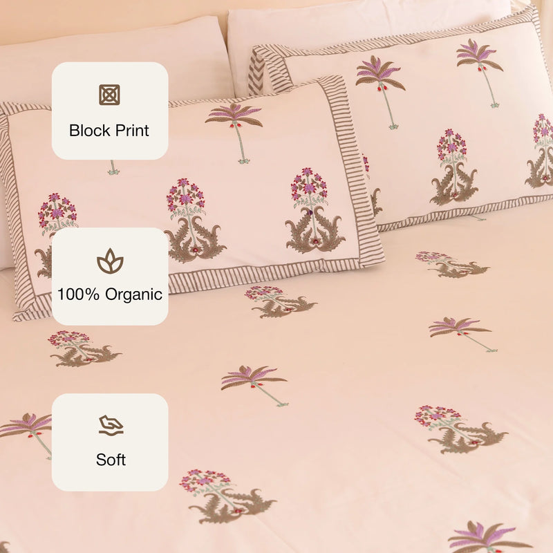Empire Aura - Handblock Bedsheet-3