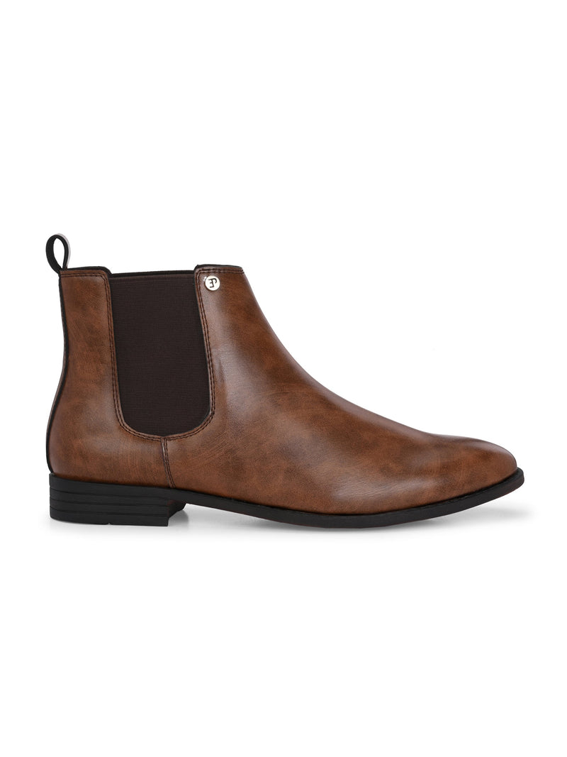 El Paso Men Faux Leather Casual Chelsea Boots-11