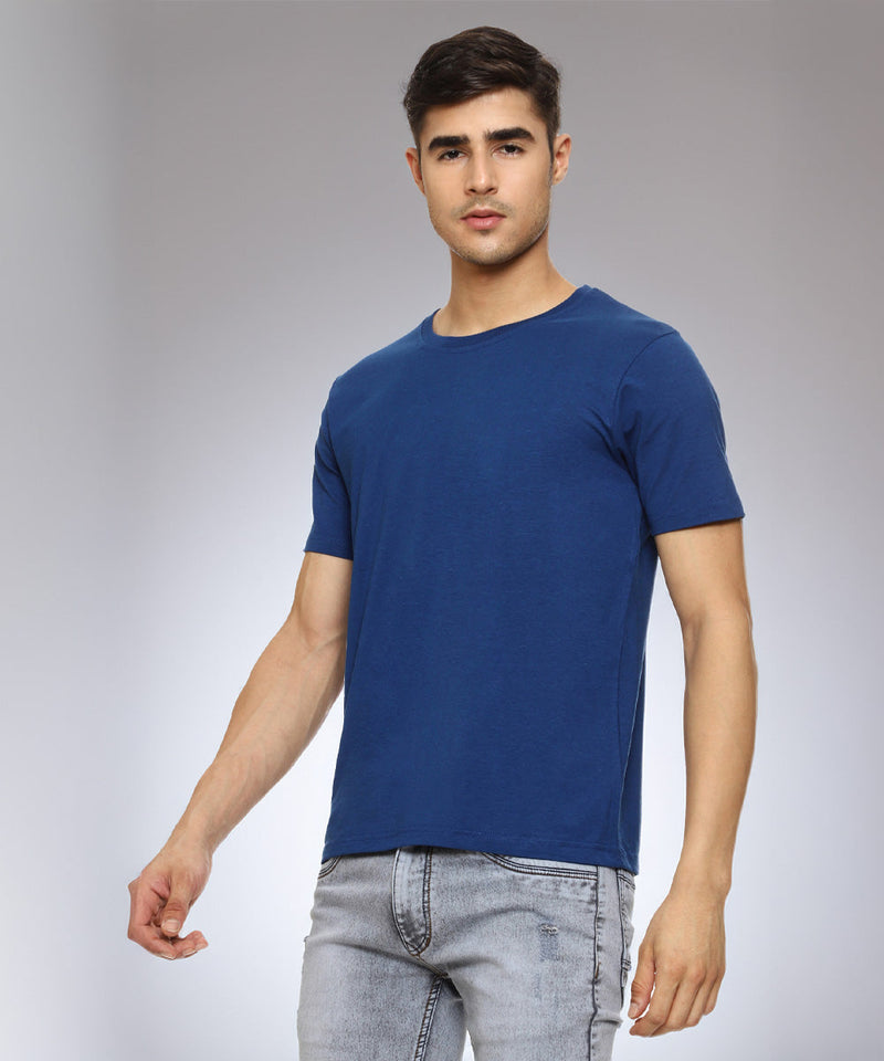 Naturefab Men's Organic Bamboo Tshirt Blue-2