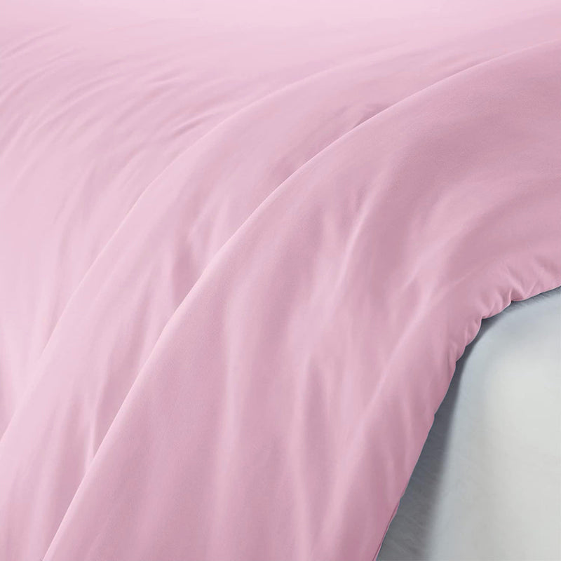 Fort Mellow - Solid Duvet Cover (Pink)-5