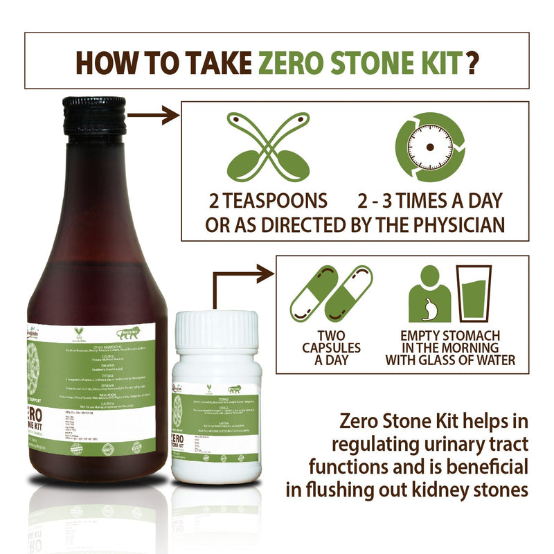 Hindrishi Ayurveda Zero Stone Kit Combo (Capsules and Syrup)-3