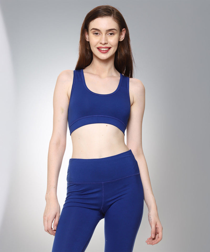 Naturefab Women's Bamboo Coórds Set Blue-5