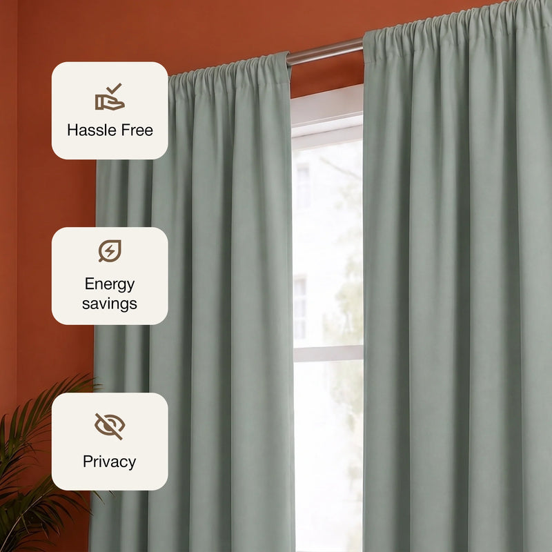 Fort Essential - Black Backing Blackout Curtain-3