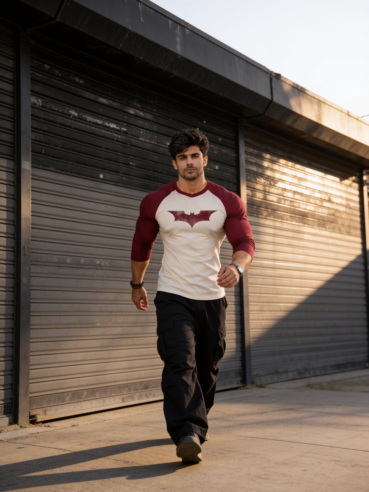 Vintage Bat - Slim Fit - T-Shirt