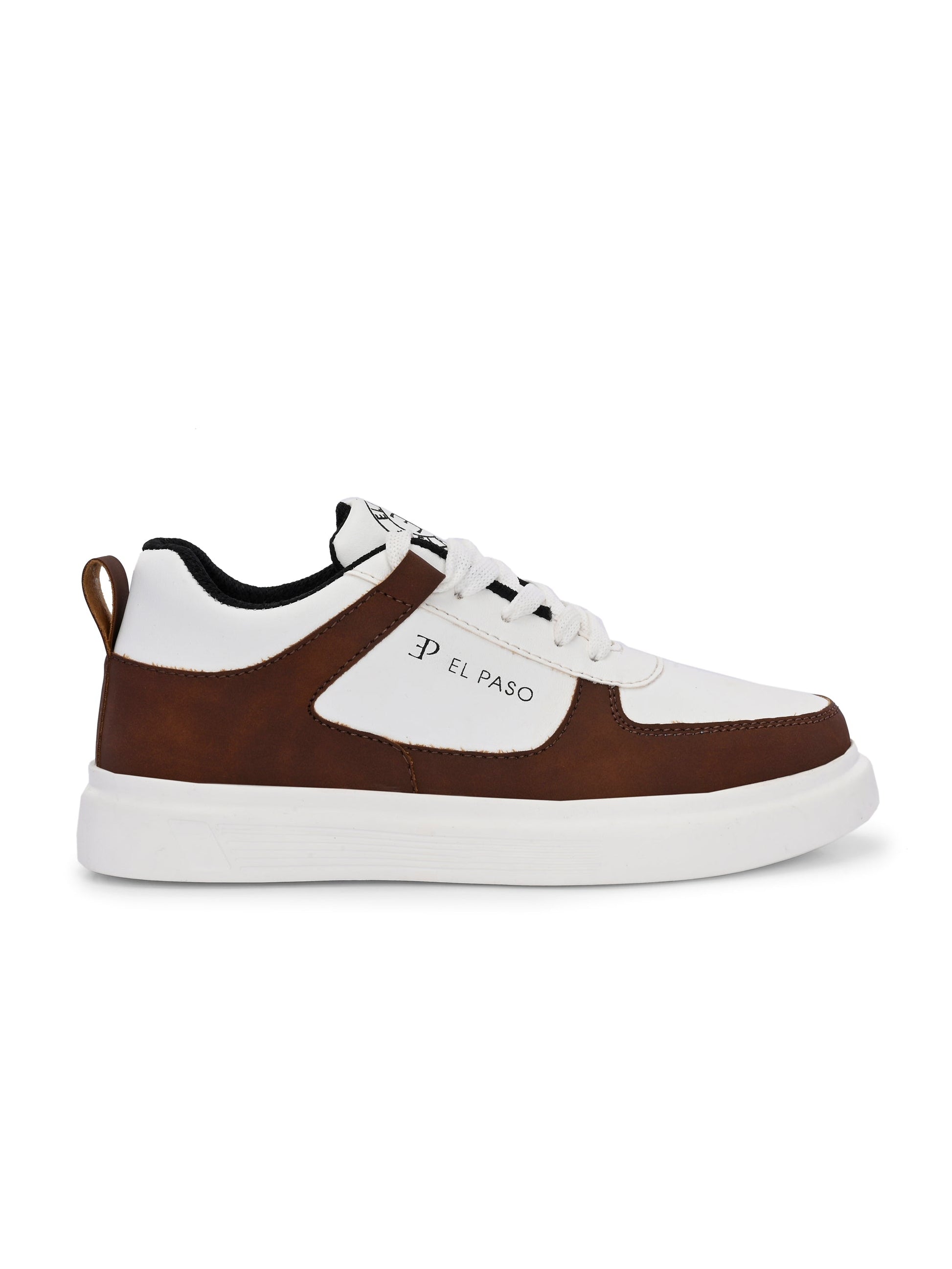 EL PASO Faux Leather Casual Lace Up Sneakers For Women-13