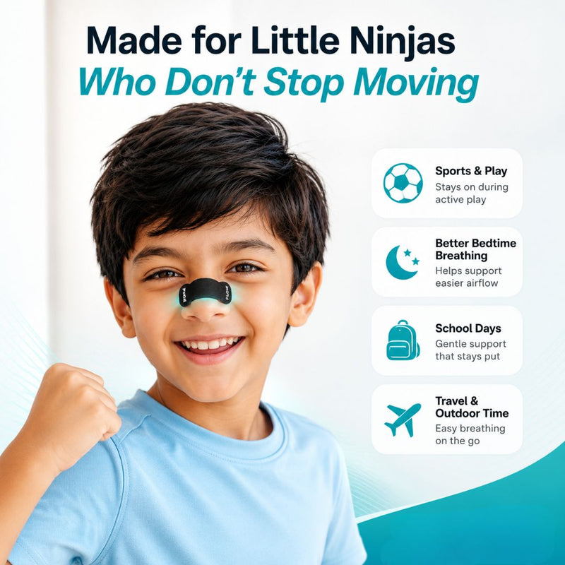 PUREFLOW JUNIOR NASAL STRIPS