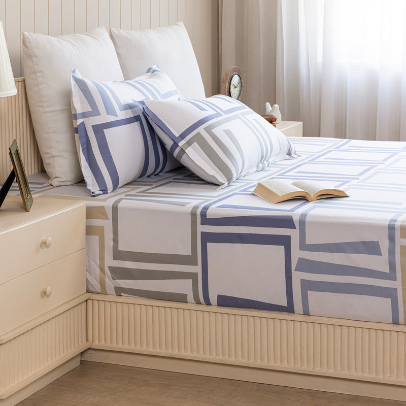 Imprimer Modern Maze - Printed Fitted Sheet-4