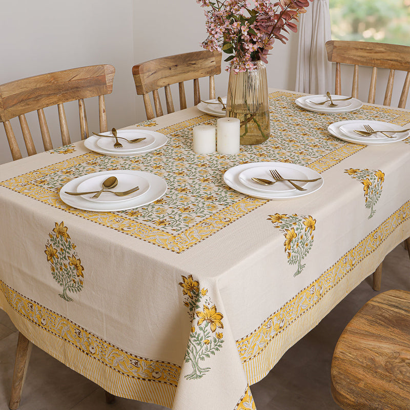 Handblock Table Cover (Sunbeam)-2