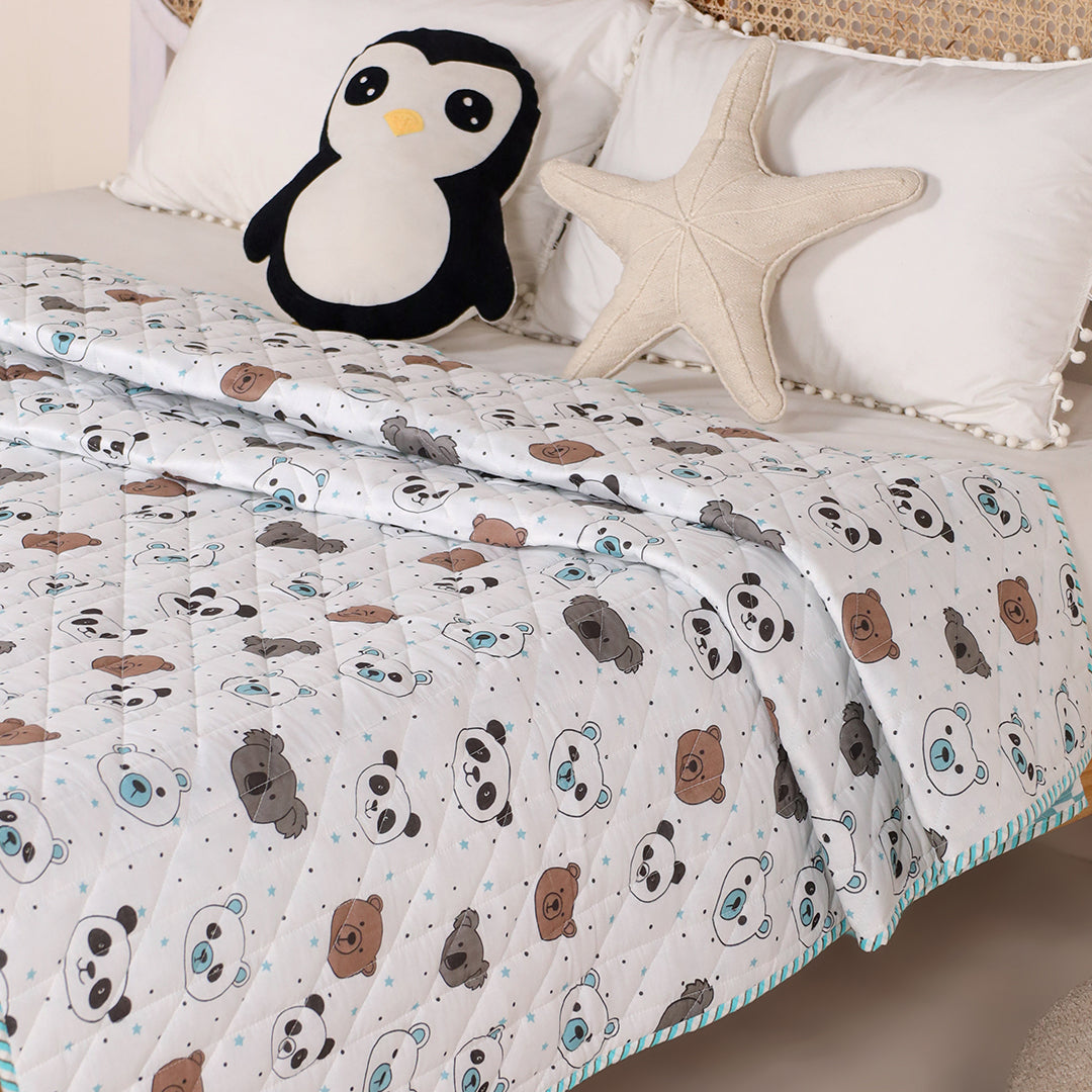 Baby Panda and Friends - Printed Baby Blanket-4