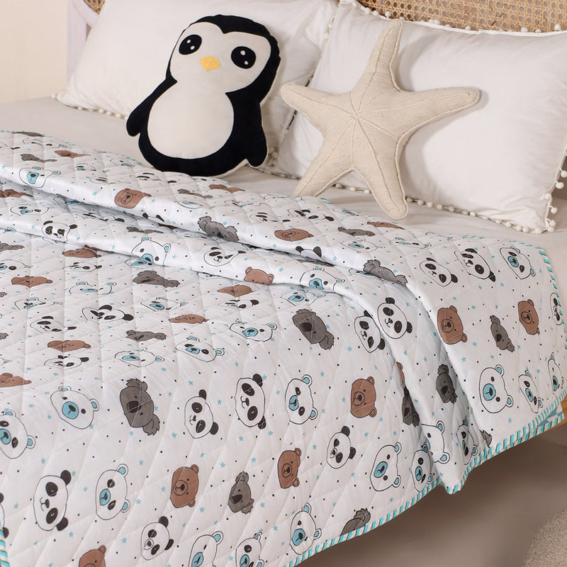 Baby Panda and Friends - Printed Baby Blanket-4