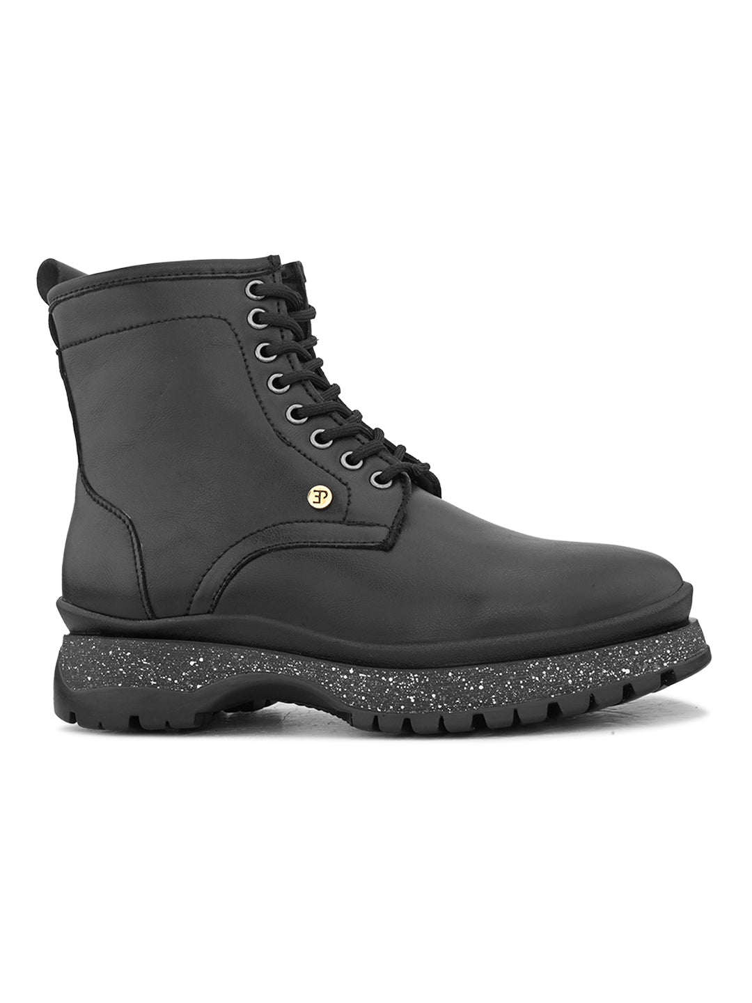 EL PASO Women Faux Leather Casual Lace Up Boots-2