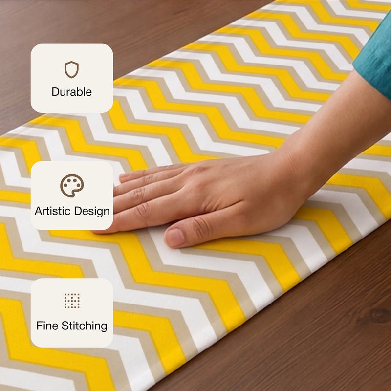 Imprimer Chevron - Printed Table Runner (Yellow)-3