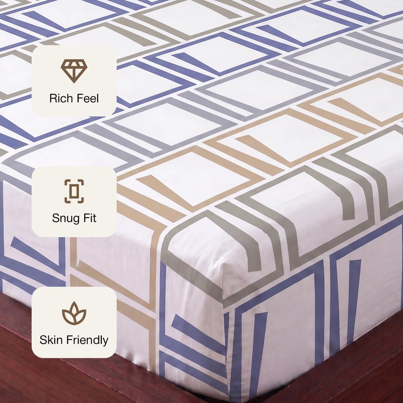 Imprimer Modern Maze - Printed Fitted Sheet-3