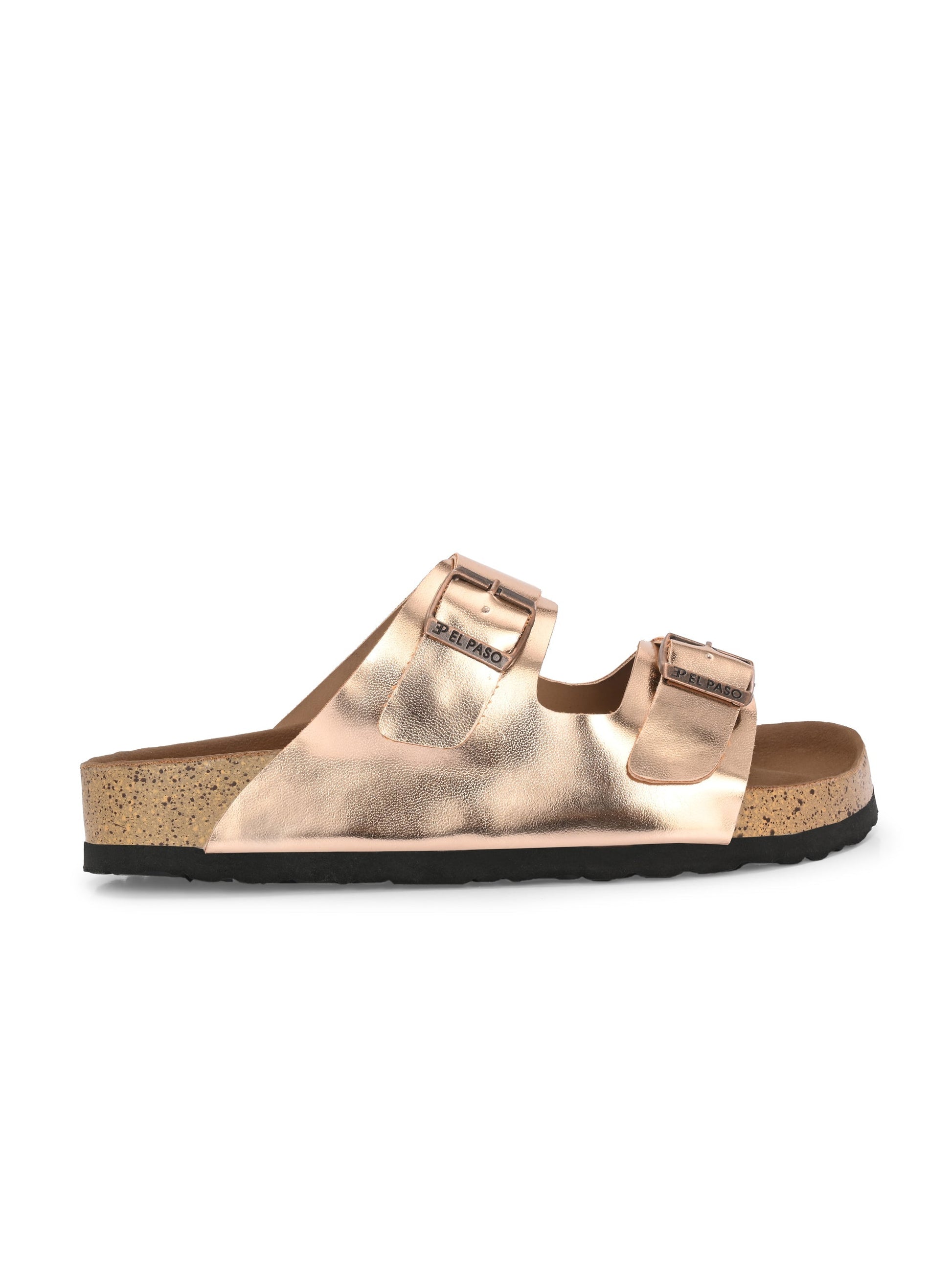 Luxurious Camel Leather Double-Strap Sandal For Women-45