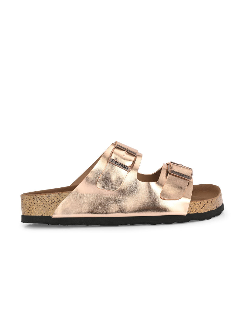 Luxurious Camel Leather Double-Strap Sandal For Women-45