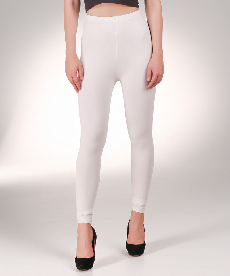 Naturefab Women's Organic Bamboo Legging White-1