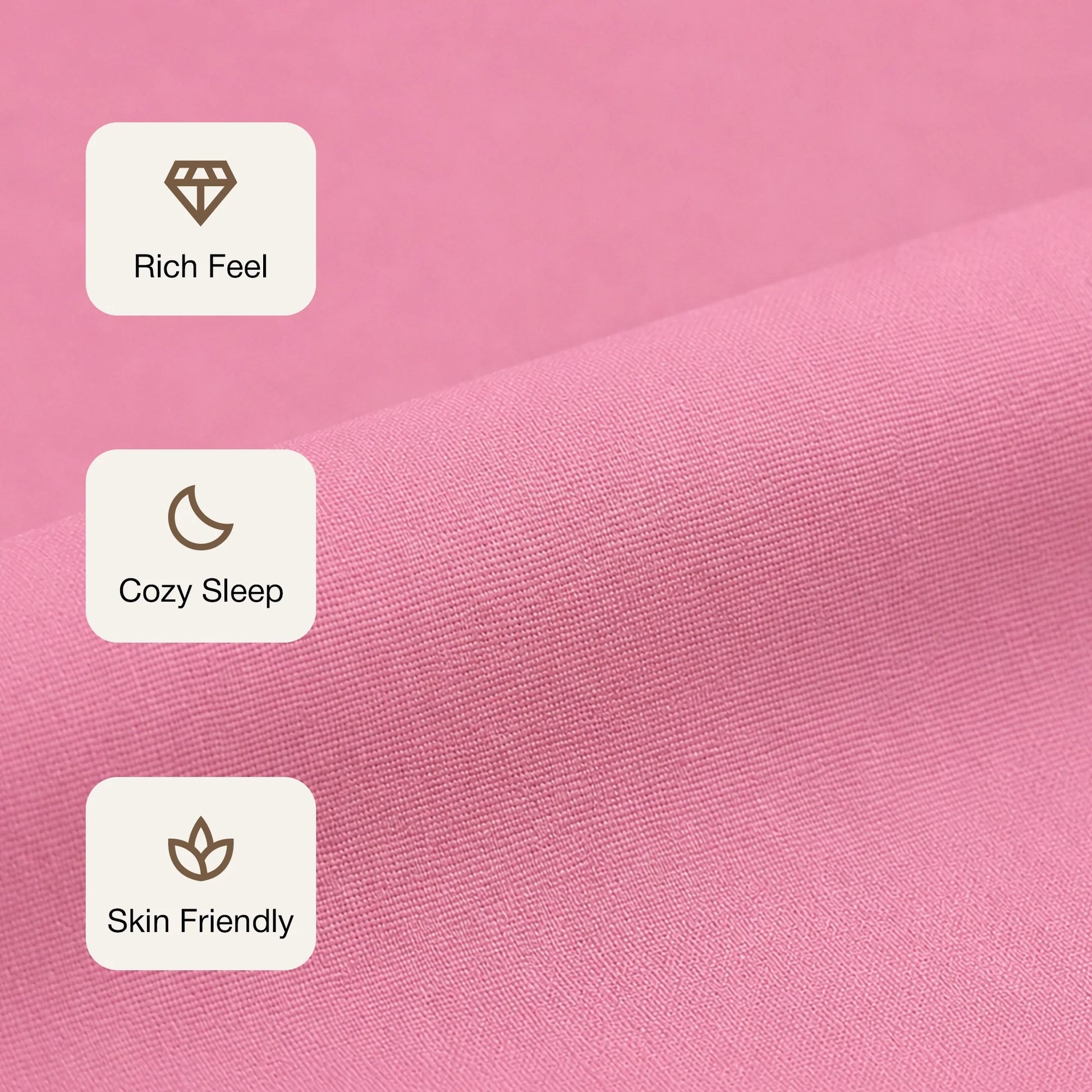Fort Nightingale - Solid Bedsheet (Pink)-3