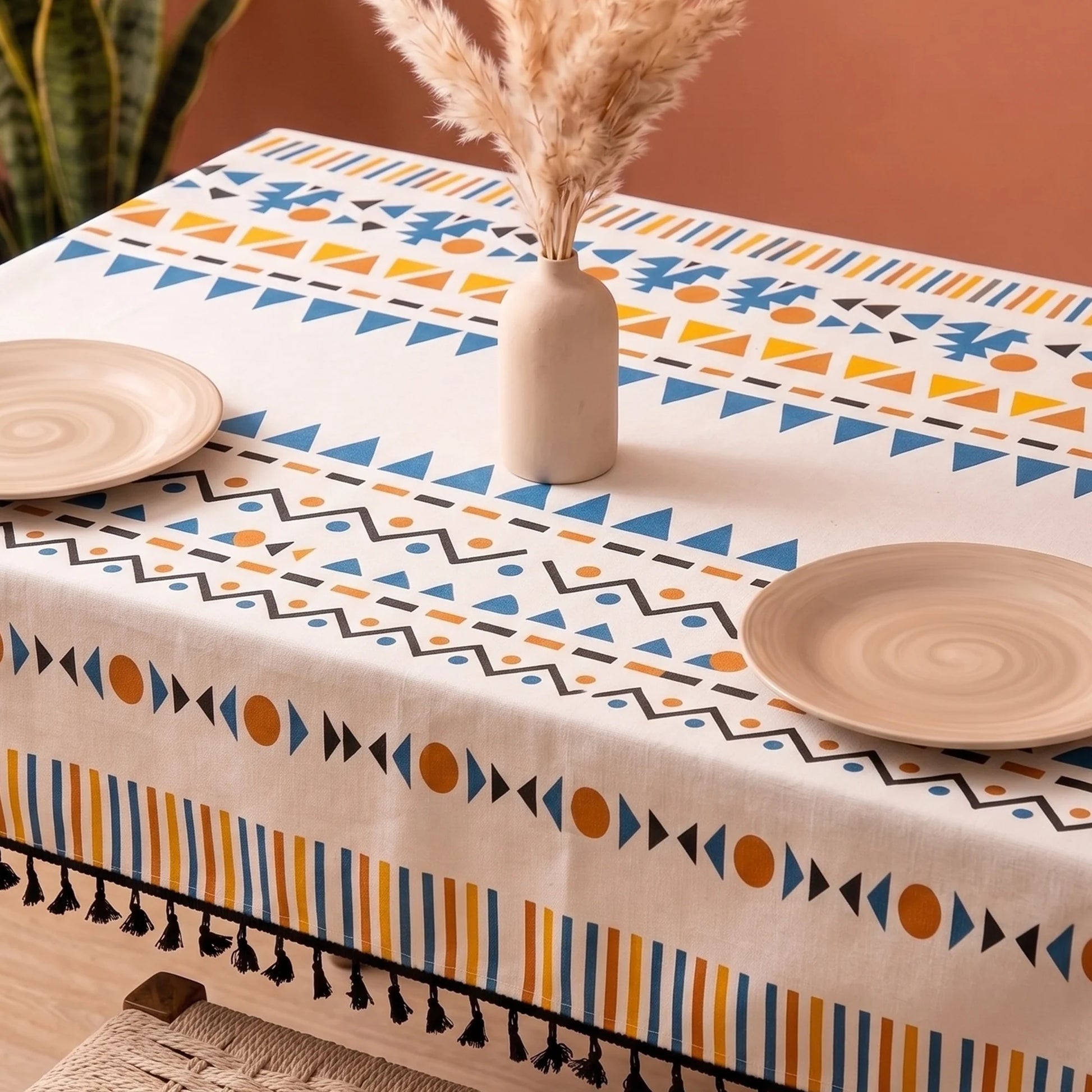 Imprimer Handpicked Santo - Table Cover (Blue)-4