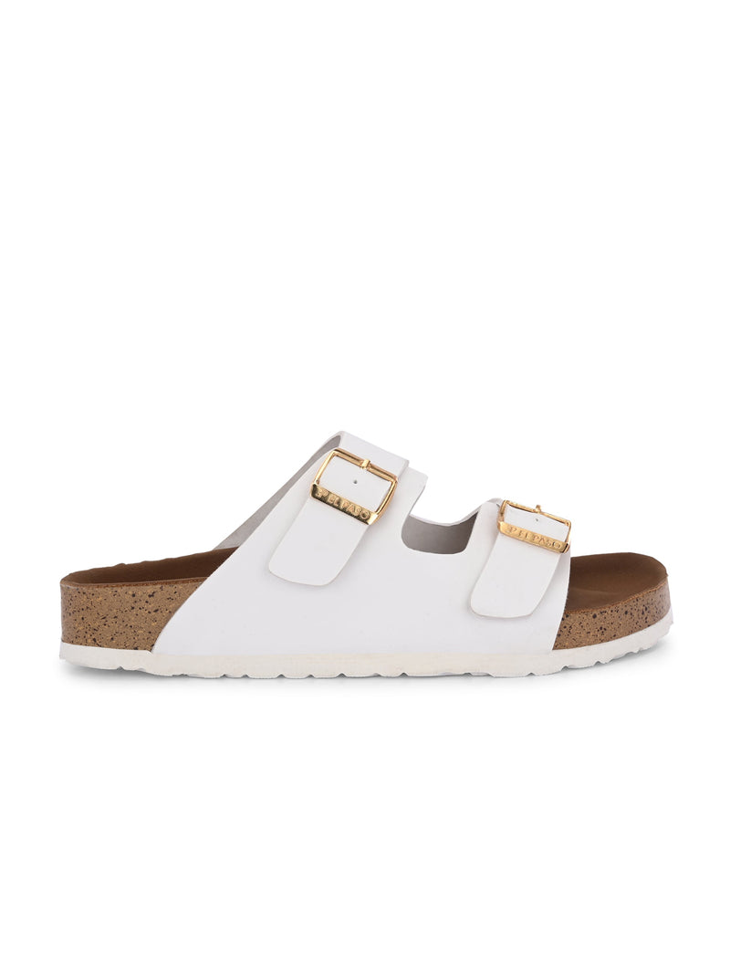 Luxurious Camel Leather Double-Strap Sandal For Women-24