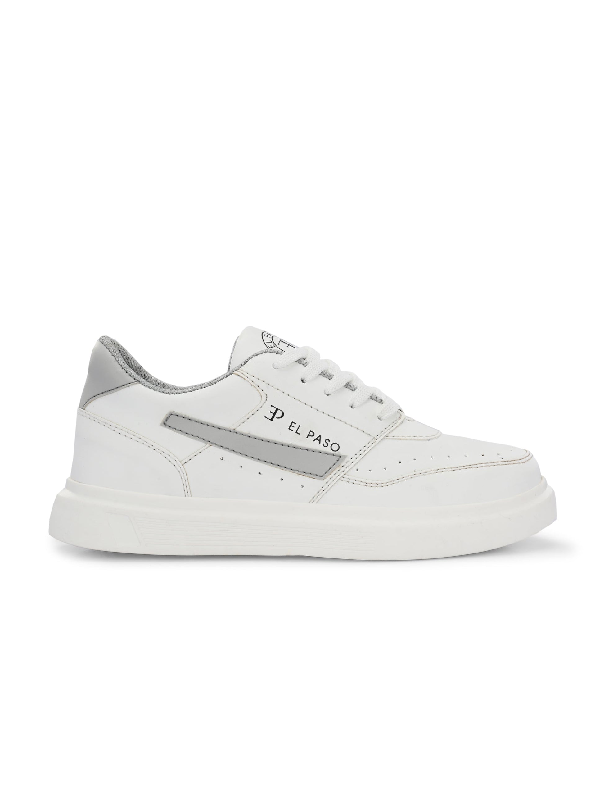 EL PASO Faux Leather Casual Lace Up Sneakers For Women-31