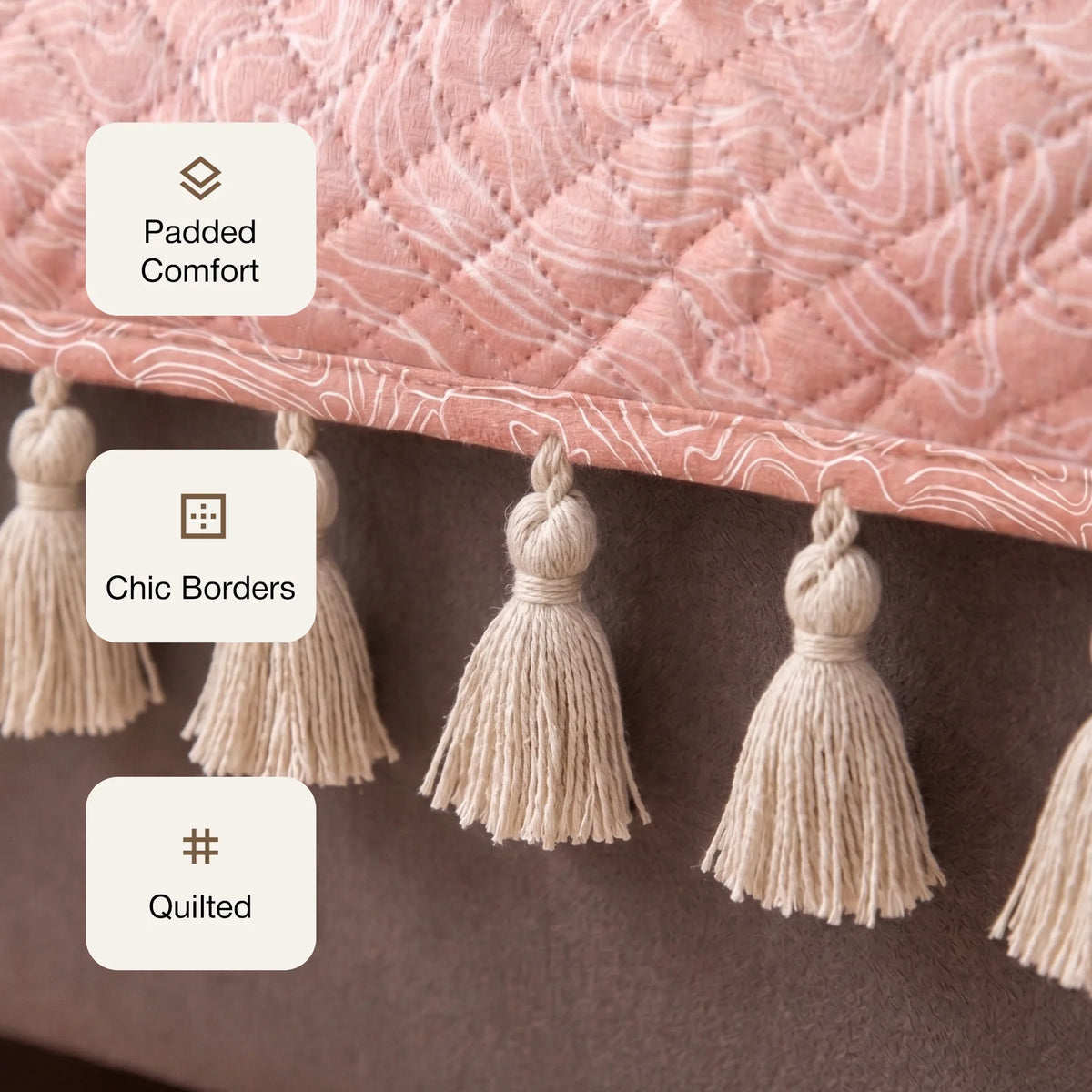 Opaline Drift - Printed Sofa Cover (Pink)-4