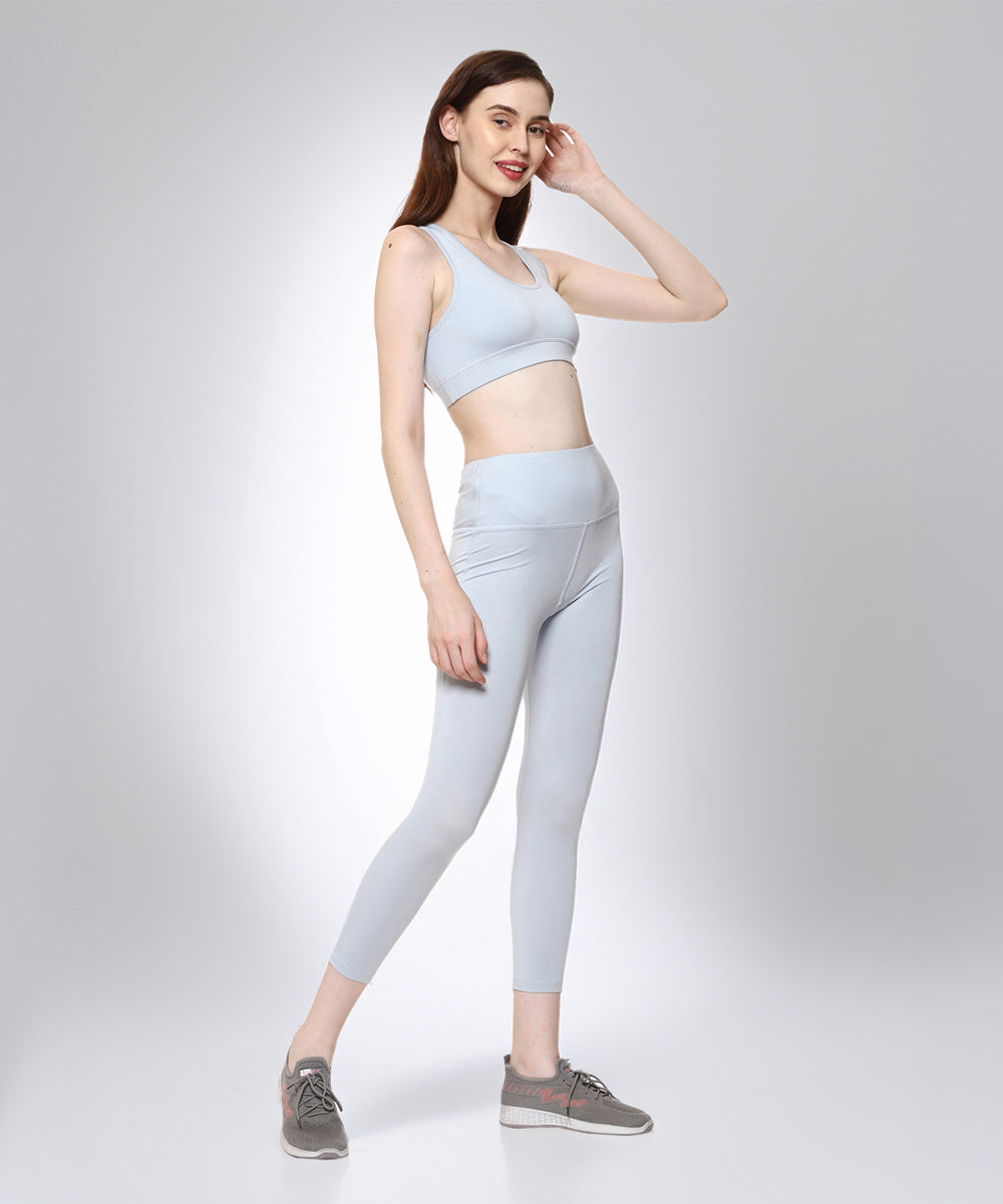 Naturefab Women's Bamboo Coórds Set Sky Blue-3