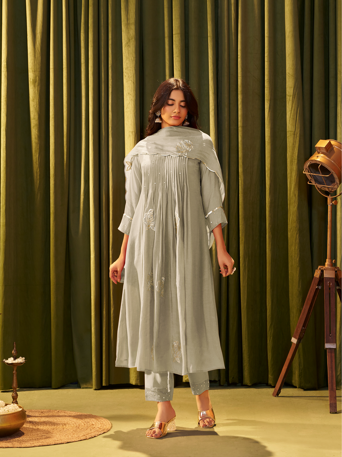 Tara Mul Chanderi Suit Set