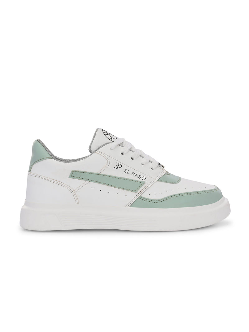 EL PASO Faux Leather Casual Lace Up Sneakers For Women-10