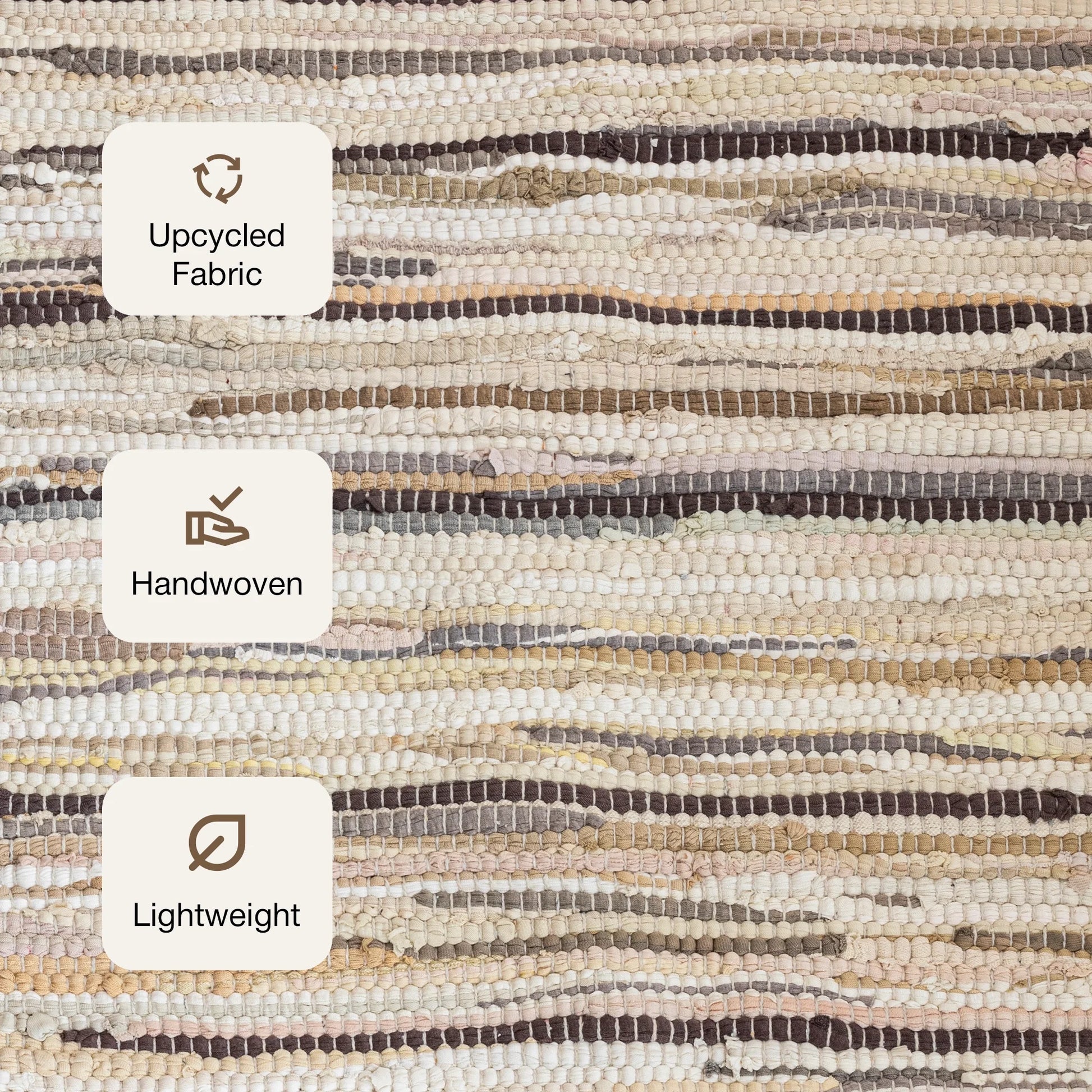 Earthology Harmony - Recycled Rug (Beige)-3