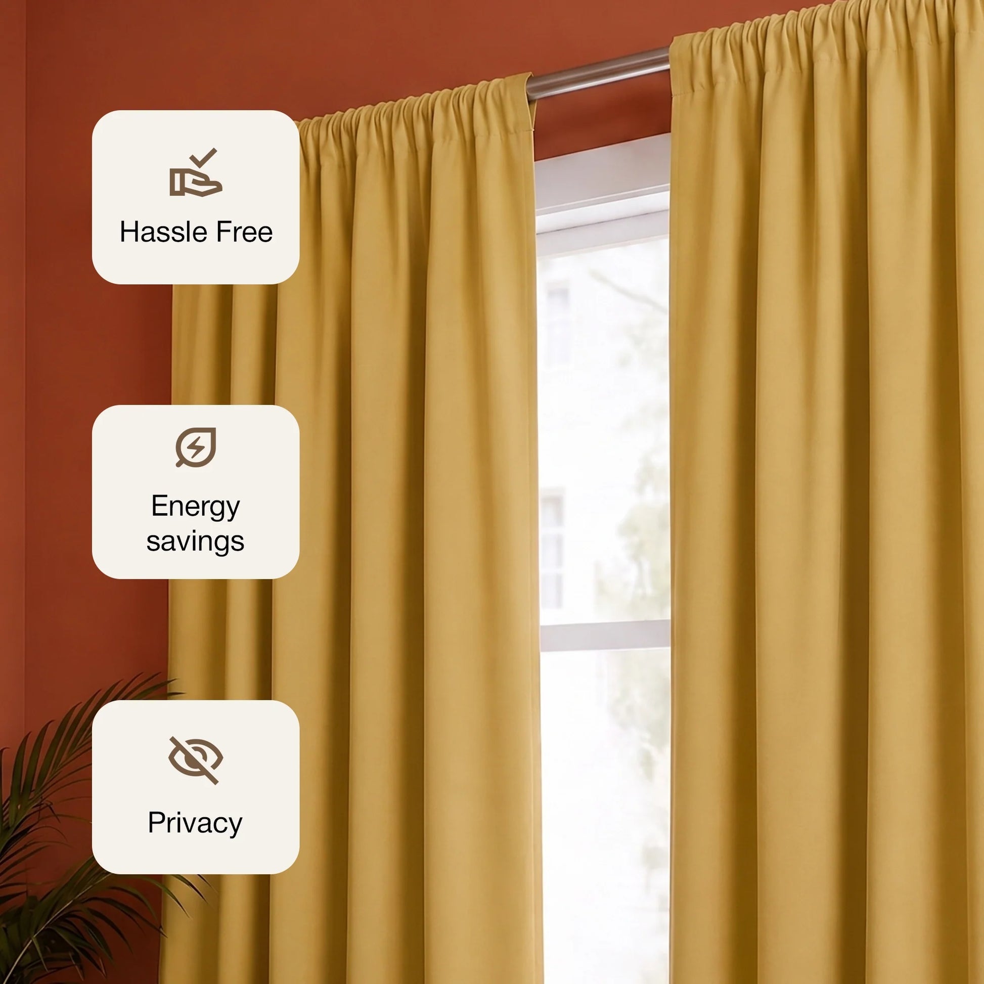Fort Essential - Black Backing Blackout Curtain-3
