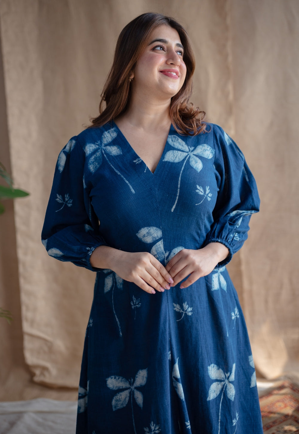 Iyana Dabu Slub Cotton Dress