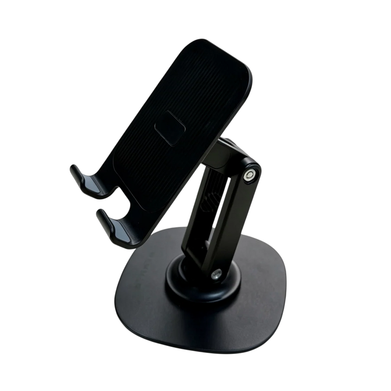 HAMMER Desk Essential MS360 360 Degree Rotatable & Foldable Mobile Phone Holder for all Smartphones - Black-8