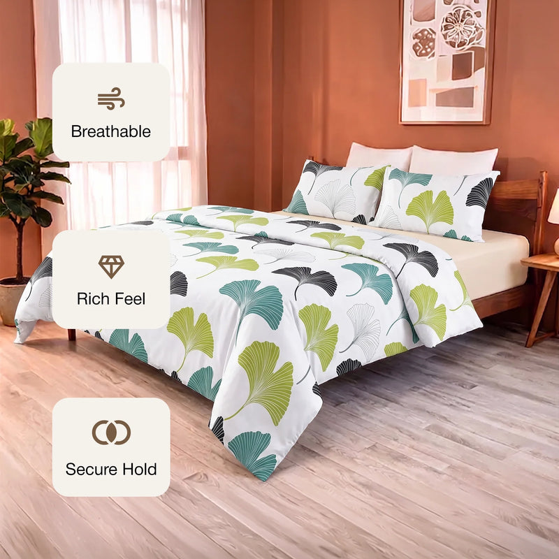 Imprimer Ginkyo - Printed Duvet Cover (Blue & Green)-3