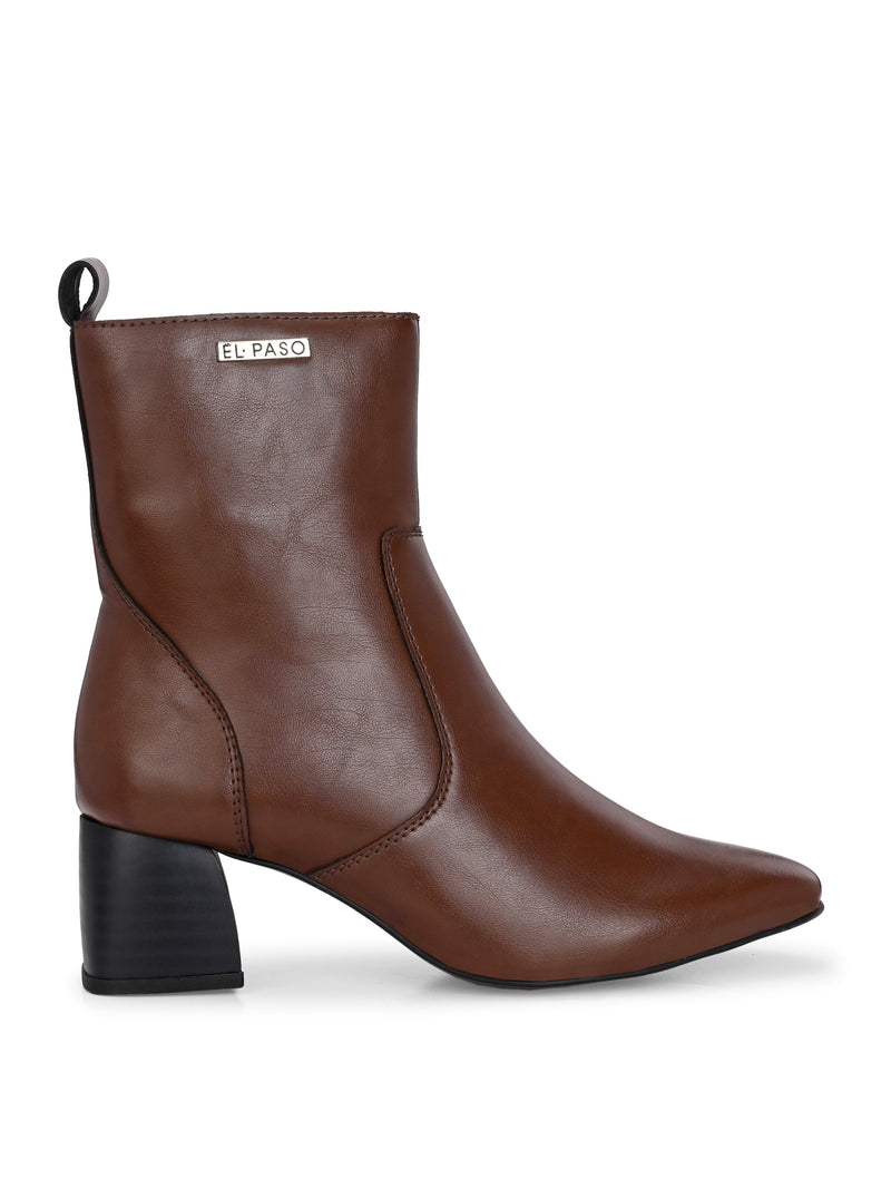El Paso Women Faux Leather Casual Chelsea Boots-11